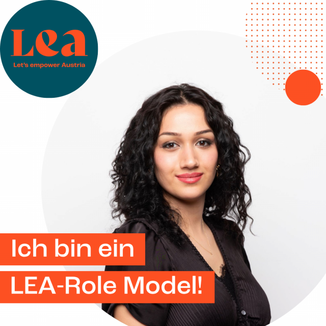 Cansu Demir wird auf diesem Bild als Role Model der LEA Initiative vorgestellt. 