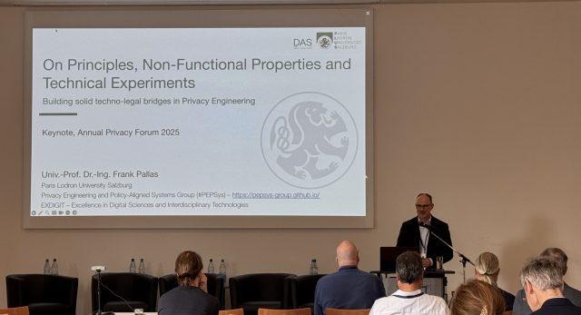 Keynote bei dem APF in Frankfurt, Frank Pallas hält diesen Vortrag.