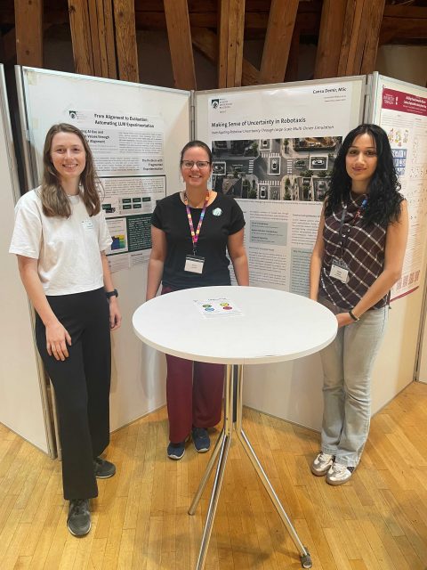 Nicola Leschke, Cansu Demir und Pia Neuwirth bei der ACSD an der TU Wien.